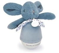 Peluche musicale Lapin Culbuto BLEU Doudou & Compagnie