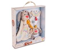 Doudou & Anneau de Dentition - NICI - Guardian Bunny - Beige - Coffret Cadeau