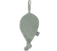 Jollein 031-562-00095 Doudou en tissu éponge, motif feuilles, vert cendré, 30 x 10 cm