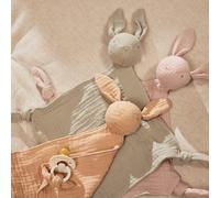 Jollein Doudou pour bébé - Oreilles de Lapin - Rose Sauvage - 100% Coton - Doudou - Certifié Oeko-Tex - Vieux Rose