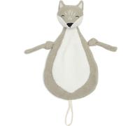 Jollein Doudou à tétine 031-594-67077 motif de renard blanc/olive 29 x 20 cm