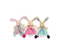 Doudou attache-sucette lapin Poupi Gris Baby Nat'
