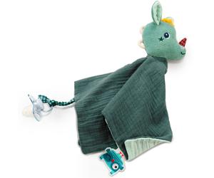 Doudou attache sucette plat éco Joe (32 cm)