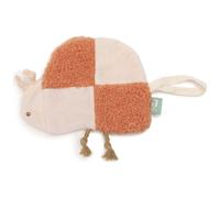 Jollein Attache-sucette bébé - Pretty Picnic, Ladybug - doudou avec attache tétine - extra doux - tissu câlin - avec boucle de fixation - cadeau de naissance - 24 x 20 cm