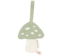 Doudou attache-tétine en gaze de coton Champignon