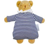 Doudou avec hochet ours marinière