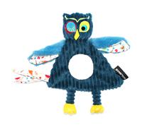 Les Déglingos - Doudou Baby Astros Le Hibou - Velours côtelé Ultra Doux - Idée Cadeau - Dès la Naissance - 28 cm - Bleu, Bébé