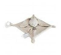 Doudou Babynat Lapin Lange Beige Plat Bn0618