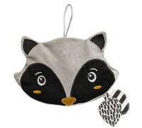 Doudou bouillotte chaud et froid avec noyaux de cerise raton gris TU