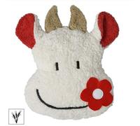 Doudou Bouillotte Efie® Grains Epeautre Vache Coloré 28 cm Coton Bio