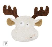 Doudou Bouillotte sèche Épeautre Efie Renne Nature 20 cm Coton bio G