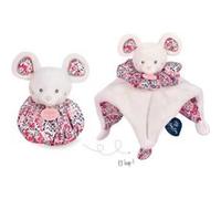Doudou Boule Souris Rose G