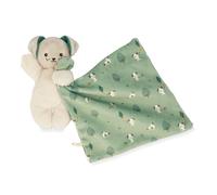 Doudou carré douceur plat Chien vert - Kaloo