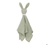 Doudou carré enfant lapin vert 46,5x50cm - Atmosphera createur d'interieur