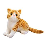 Doudou chat véritable, 26 cm, simulation réaliste, chat debout, jouet en peluche, jouet pour enfants et femmes