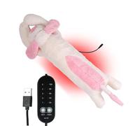 Doudou chauffant pour animaux de compagnie, peluche chaude et réconfortante pour animaux de compagnie - Peluche USB avec température réglable et arrêt automatique Règles du dos du ventre - Tour de cou