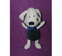 Doudou Chien Bleu Blanc Orchestra Magic Chien Peluche Bebe 30cm