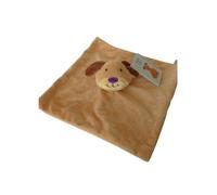 Doudou chien plat Konimpex BV marron clair 30x30 cm - Neuf, tout doux, parfait pour bébé ou cadeau de naissance
