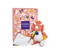 Pantin avec doudou Les calinosaures ORANGE Doudou & Compagnie