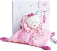 Doudou Coffret cadeau - peluche crapaud chat rose 20 cm