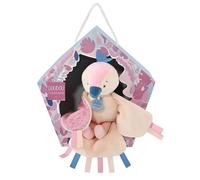 Doudou Coffret cadeau - peluche musicale oiseau rose 23 cm