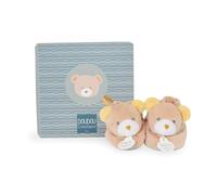 Doudou & Compagnie | Chaussons-Hochet - Maé l'ours | Permet de développer la motricité, la Vision et la Coordination du bébé | Réchauffer Les Petits Pieds | Garantie Doudou Perdu | Normes CE
