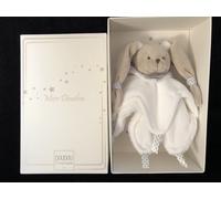 Doudou & Compagnie Lapin Céleste gris beige et blanc étoiles DC2398 neuf