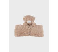 Doudou-couverture nomade 50x50cm - fluffy beige TU