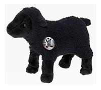 Doudou d'agneau noir en peluche en forme de mouton