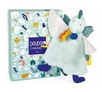 Doudou et Compagnie - Doudou Dinosaure - Doudou plat - Vert - 25 cm - LES CALINOSAURES - DC3938