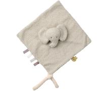 Nattou Doudou plat en polyester Éléphant Teddy Compagnon de route dès la naissance 39 x 39 cm Gris