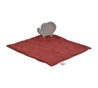 Doudou éléphant câlin avec jouet de dentition pour bébé rouge TU