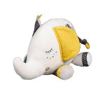 Doudou eléphant en velours - babyfan blanc TU