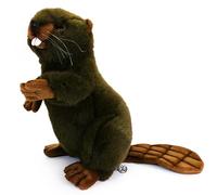 Doudou en castor, de qualité supérieure, en peluche, décoratif, castor