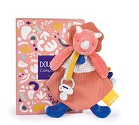 Doudou et Compagnie - Attache-sucette Dinosaure - Doudou Dino - Terracotta - 23 cm - LES CALINOSAURES - DC3944