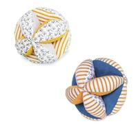 Doudou Et Compagnie - Balle de préhension avec hochet Pollen l Abeille Bio