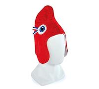 Doudou et Compagnie - Bonnet Phryge Mascotte Officiel des Jeux Olympiques et Paralympiques De Paris 2024 - Rouge - Taille L - Pour les Adultes - JO2432