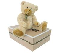 Histoire d'Ours - Peluche Ours - Beige - 25 cm - Collection Calin'ours - Peluche Doudou Ourson Mignonne et Douce - Avec Boite Cadeau pour Offrir dès la Naissance à Bébé - HO2218