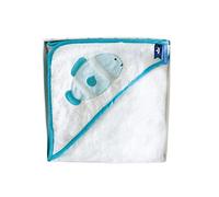 Doudou et Compagnie - Cape De Bain Bébé - Poisson Vert Amande- 80 X 80 cm - DC3661