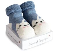 Doudou et Compagnie - Chaussettes Naissance - Petites Bouilles - 4 Modèles | Lot de Chaussettes Bébé - 4 Modèles Assortis - Motif Petites Bouilles - Idée Cadeau Naissance Bébé
