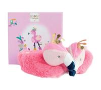 Doudou et Compagnie - Chaussons Bébé Fille Flamant Rose - Tropicool - 0/6 Mois - Rose - DC3442