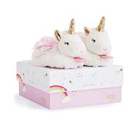 Doudou et Compagnie Coffret chaussons et peluches Ma jolie licorne 0-6 mois