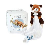Animal en peluche Panda Roux avec doudou attache-sucette