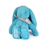Doudou et Compagnie Lapin Fleurette Turquoise 35 cm
