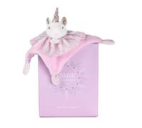 Doudou et Compagnie - Doudou Bébé Plat Licorne Les Chouchoux 20 cm - Petite Peluche Féerique Très Douce - Compagnon Apaisant Sommeil - Idée Cadeau Naissance Bébé Fille Garçon Premier Doudou - DC4679
