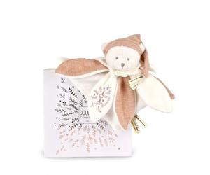 DOUDOU ET COMPAGNIE - Doudou Collector Ours Rose Édition 25 Ans avec Boîte Cadeau pour Offrir - Doudou Peluche Naissance Ultra Doux Bébé Fille - Garantie Doudou Perdu - Idée Cadeau Enfant - DC4332