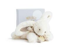 Doudou et Compagnie - Doudou Lapin Bonbon en Boîte - Taupe - 16 cm - DC3377 | Doudou Doux - Idéal à Offrir - Garantie Doudou Perdu - Pour Bébé - Lavable à 30° - Avec Boîte Cadeau - Idée Cadeau Naissance