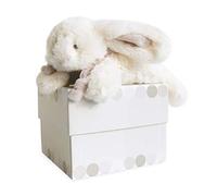 Doudou et Compagnie - Doudou Lapin Bonbon en Boîte - Taupe - 20 cm - 1240 | Doudou Doux - Idéal à Offrir - Garantie Doudou Perdu - Pour Bébé - Lavable à 30° - Avec Boîte Cadeau - Idée Cadeau Naissance