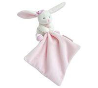 Doudou et Compagnie – Doudou plat lapin J'aime mon doudou rose