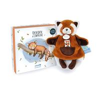 Doudou et Compagnie - Doudou marionnette - Panda roux - Marron - 25 cm - Jolie Boîte Cadeau - Bébé & Moi - Unicef - DC3988